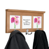 Daisies Pink Coat Rack (In Situ)