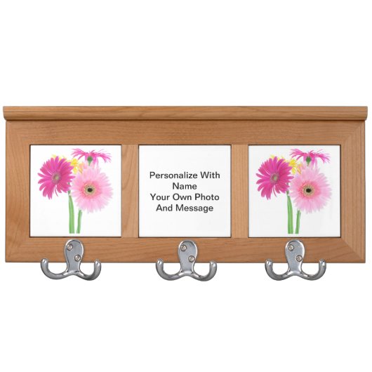 Daisies Pink Coat Rack (Front)
