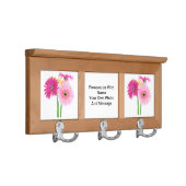 Daisies Pink Coat Rack (Right)