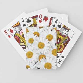 Daisies Playing Cards by deemac1 at Zazzle