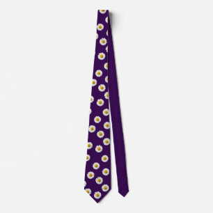 Daisies Purple  Neck Tie
