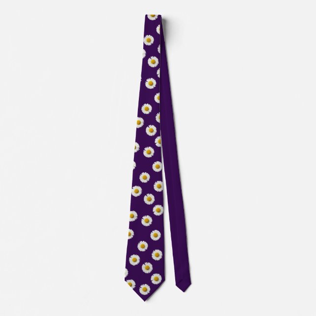 Daisies Purple  Neck Tie (Front)