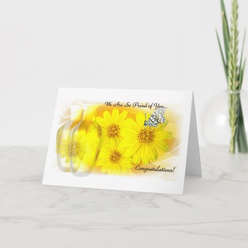 Daisies Refleted _ We Are So Proud Of You Card