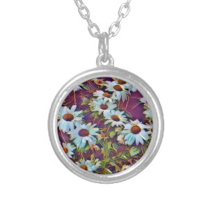 DAISIES SILVER PLATED NECKLACE