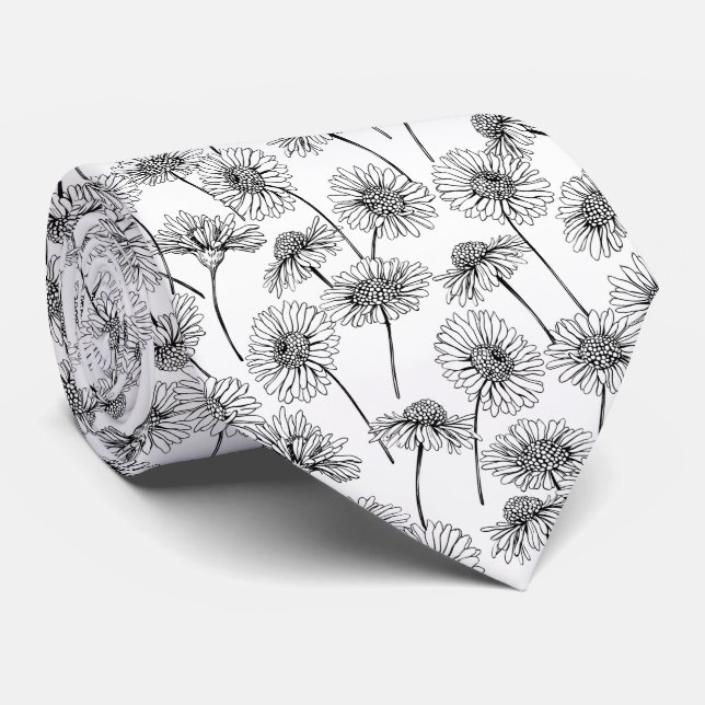Daisies Tie (Rolled)