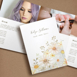 Daisies trifold brochure