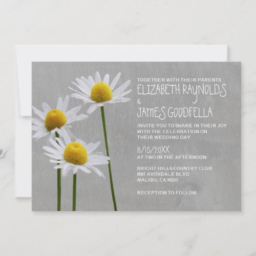 Daisies Wedding Invitations