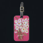 Daisies Wildflower Bouquet Watercolor Pink Luggage Tag<br><div class="desc">Add some flair to your luggage with this pretty colorful flower pattern. Hand painted by me, for you! Check my shop for more colors and patterns, plus matching accessories like flip flops, totes, bathmats, towels, cosmetic pouches, mugs and shower curtains. You can always add your own text. Let me know...</div>