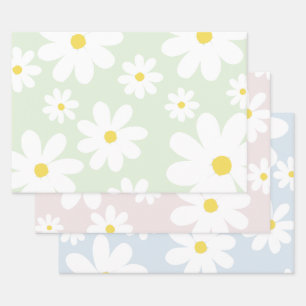 Daisies Wrapping Paper Sheets