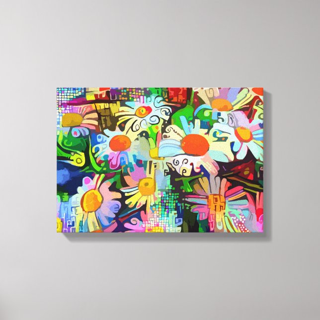 Daisies-| Zazzle_Growshop. Canvas Print (Front)