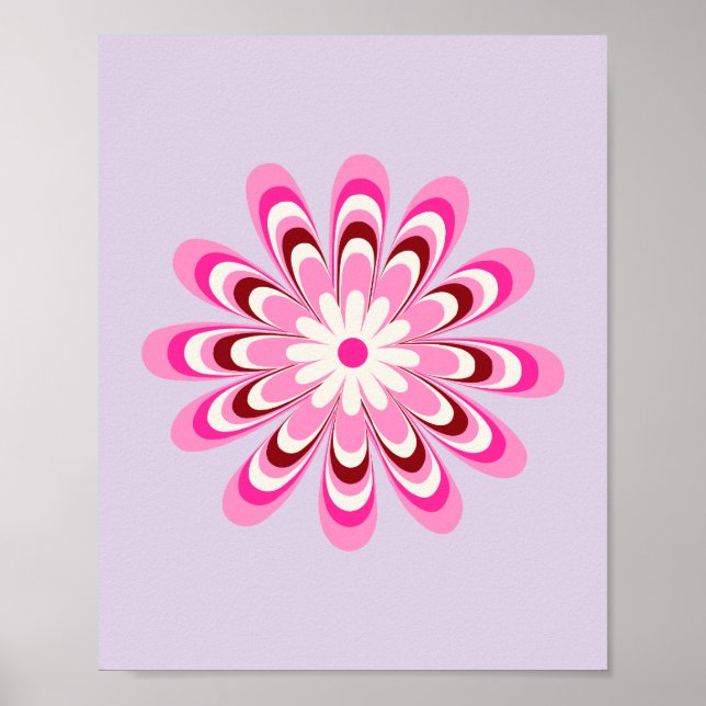 Daisy 03 Lavender Poster (Front)