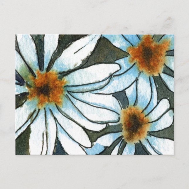 "Daisy 1" Floral Postcard (Front)