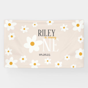 Daisy 1st Birthday Banner
