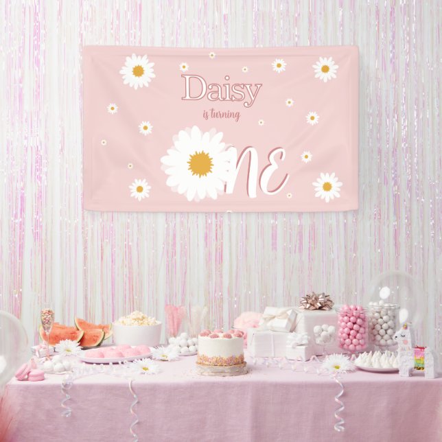 Daisy 1st Birthday Banner (Party)