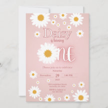 Daisy 1st Birthday Invitation