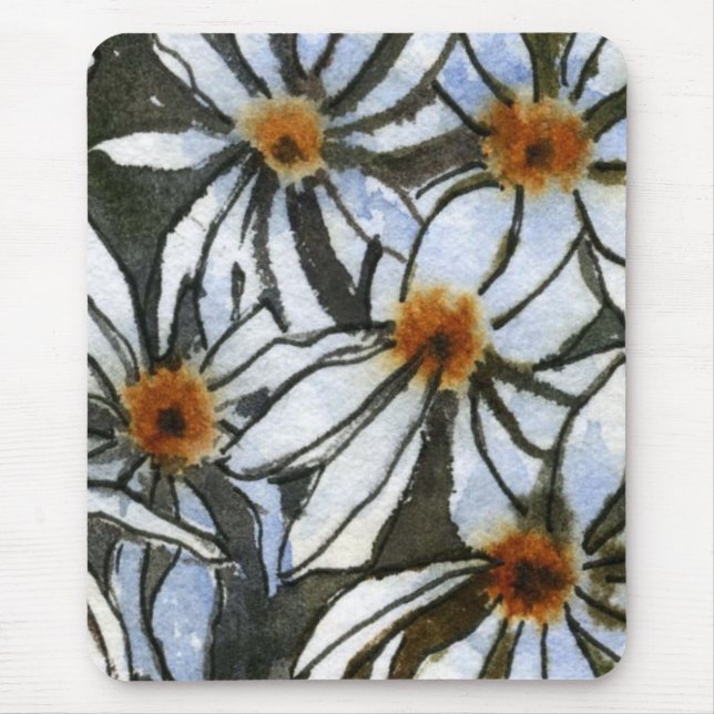 "Daisy #2" Floral Mousepad (Front)