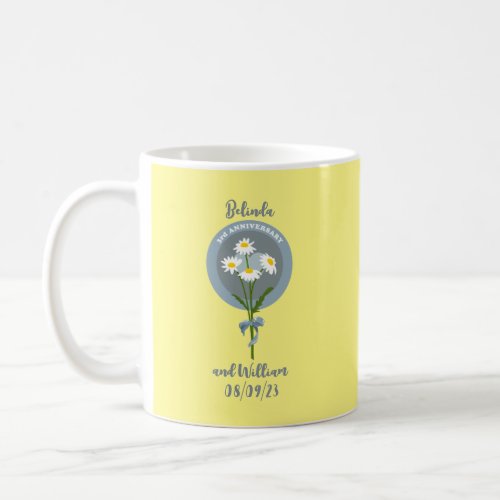 Daisy 3RD ANNIVERSARY BUNCH OF FLOWERS Coffee Mug