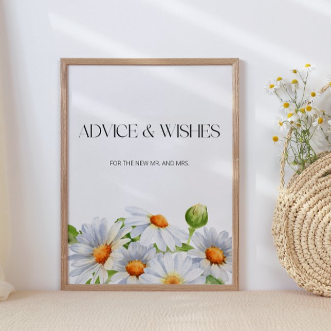 Daisy advice and wishes for Newlyweds Poster (Creator Uploaded)