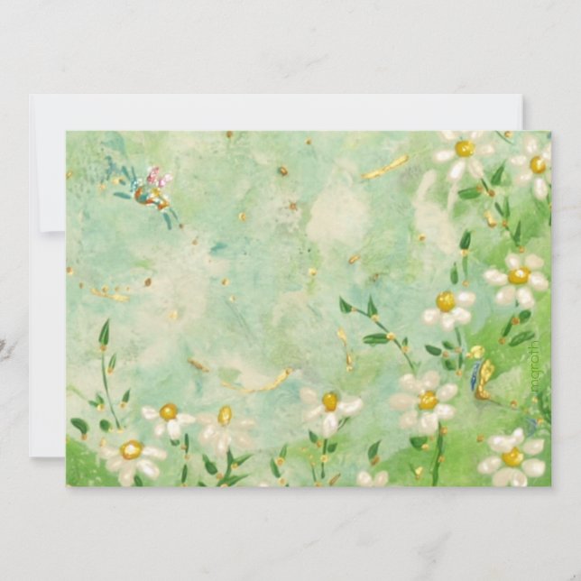 Daisy and bee invitation (Front)