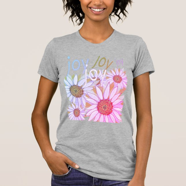 Daisy and Daffodils: Floral Dreams of Joy T-Shirt (Front)