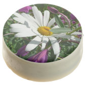 Daisy and Fireweed Wildflower Chocolate Dipped Oreo (Angled)
