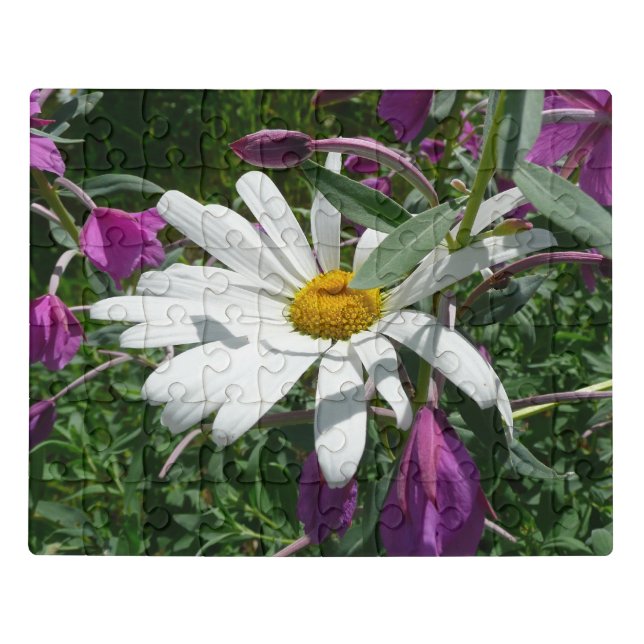 Daisy and Fireweed Wildflower Jigsaw Puzzle (Puzzle Horizontal)