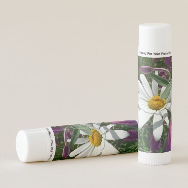 Daisy and Fireweed Wildflower Lip Balm (Front)
