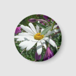 Daisy and Fireweed Wildflower Magnet