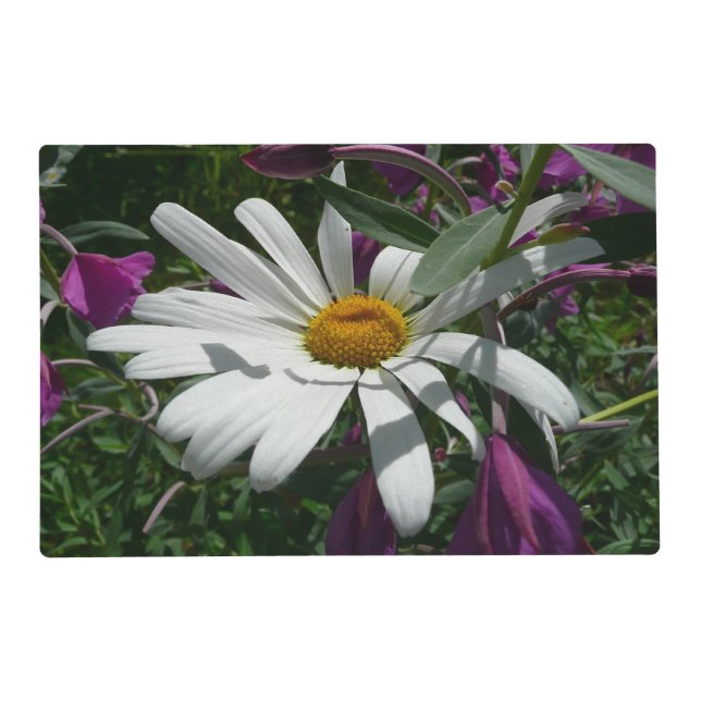 Daisy and Fireweed Wildflower Placemat (Front)