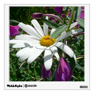 Daisy and Fireweed Wildflower Wall Sticker