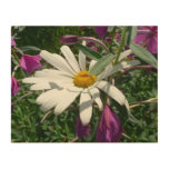 Daisy and Fireweed Wildflower Wood Wall Decor