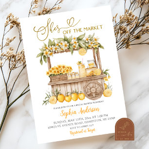 Daisy and Lemon She's Off The Market Bridal Shower Invitation