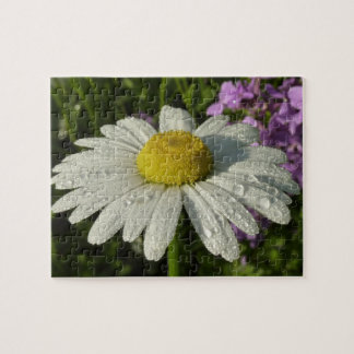 Daisy and Summer Lilac Botanical Jigsaw Puzzle