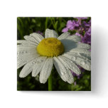 Daisy and Summer Lilac Wildflower Button