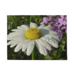 Daisy and Summer Lilac Wildflower Doormat