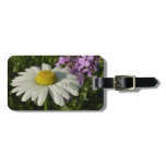 Daisy and Summer Lilac Wildflower Luggage Tag