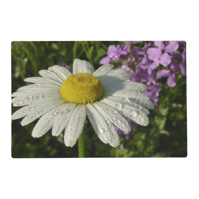 Daisy and Summer Lilac Wildflower Placemat (Front)