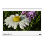 Daisy and Summer Lilac Wildflower Wall Decal