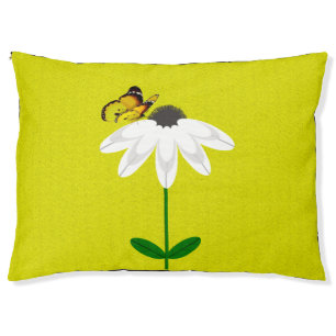 Daisy and Yellow Butterfly Pet Bed