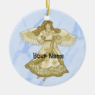 Daisy Angel Ceramic Ornament