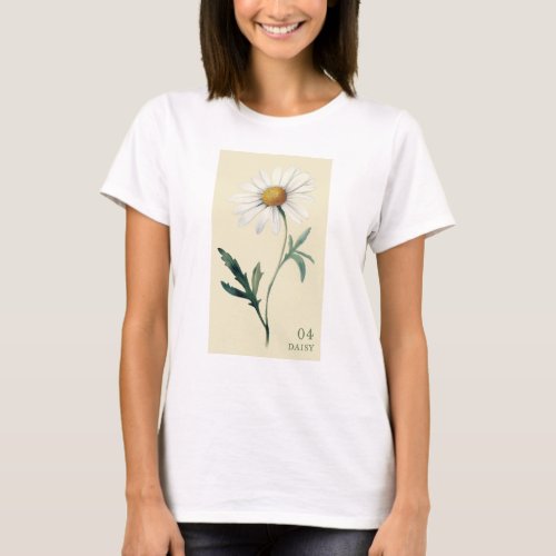 Daisy _ April Birth Flower T_Shirt