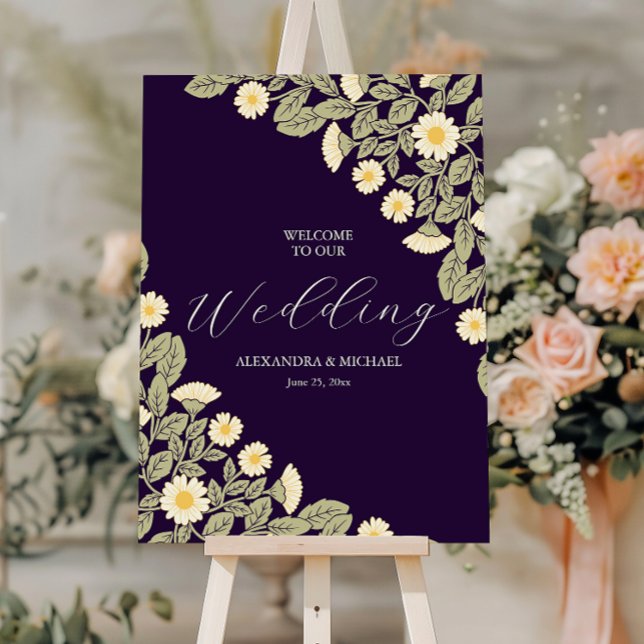 Daisy Art Nouveau Wedding Foam Board (Creator Uploaded)