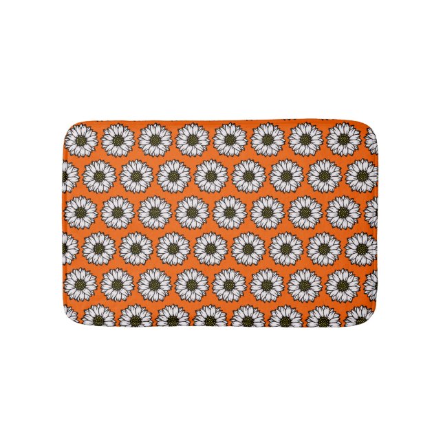 "Daisy" Art Pattern Bath Mat (Front)