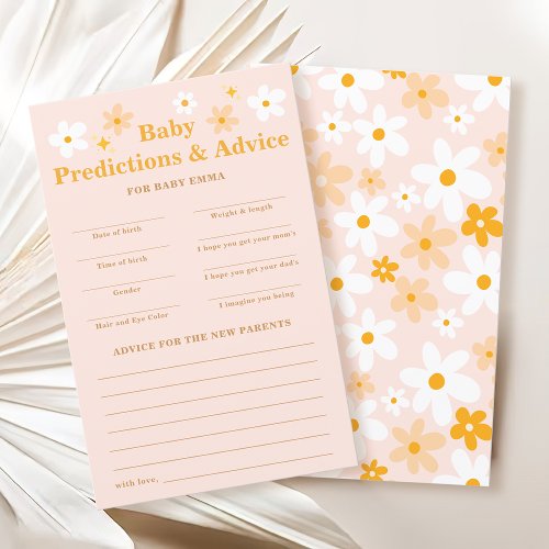 Daisy Baby In Bloom Baby Predictions Advice Game