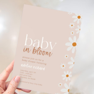 Daisy Baby in Bloom Baby Shower Invitation