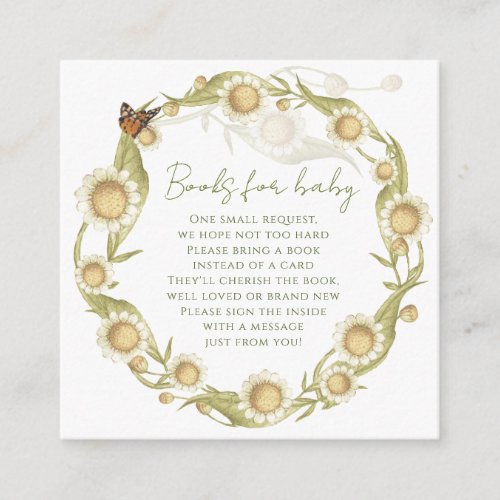 Daisy Baby in Bloom Books for Baby Wildflower Enclosure Card