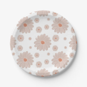 Daisy Baby in Bloom Floral Baby Shower Party Paper Plates