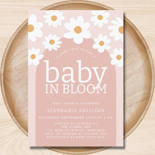 Daisy Baby in Bloom Girl Baby Shower Invitation
