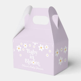 Daisy Baby in Bloom Retro Baby Shower Favor Box