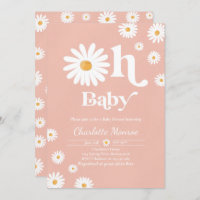 Daisy Baby Shower Bohemian Floral Chic Baby Shower Invitation